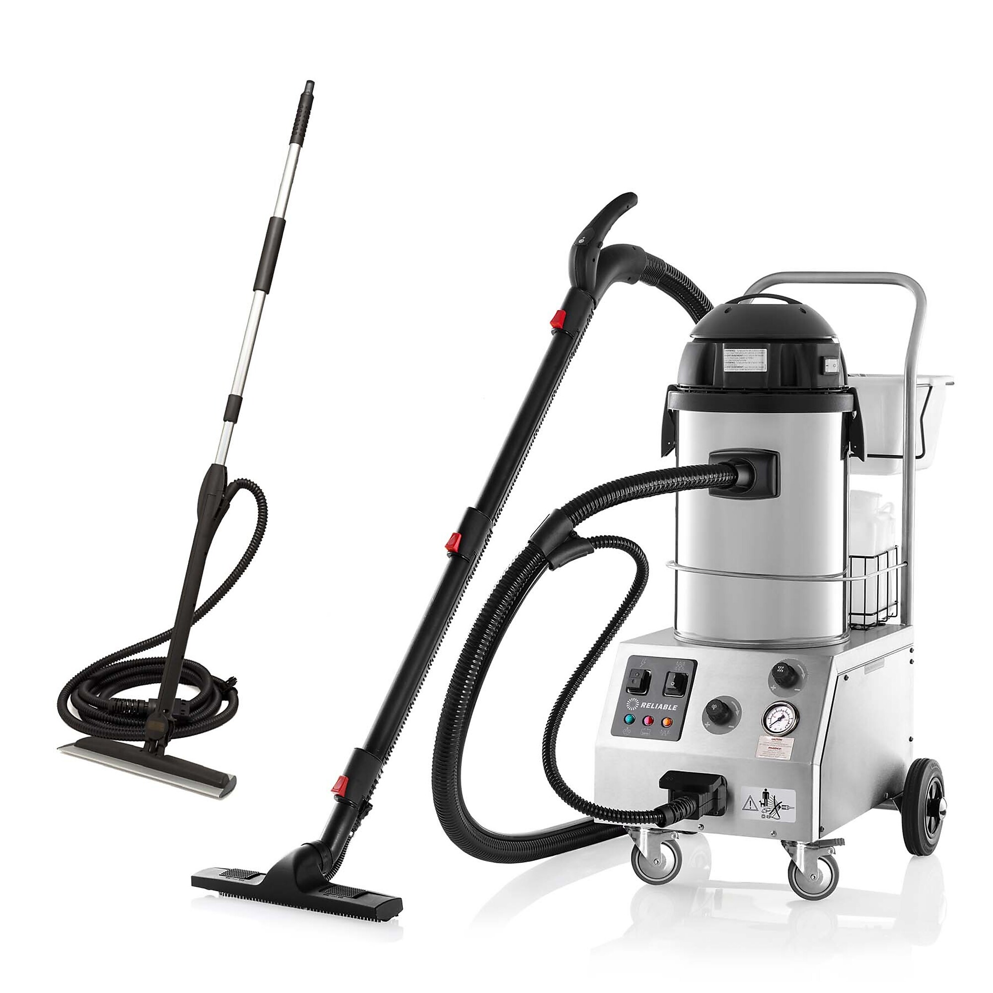 Reliable, Tandem Pro Steam, Vacuum Mop Cleaner, Capacity 1.32 Gal, Max. Steam Pressure 87 PSI, Model# 2000CV/2000CVMOP
